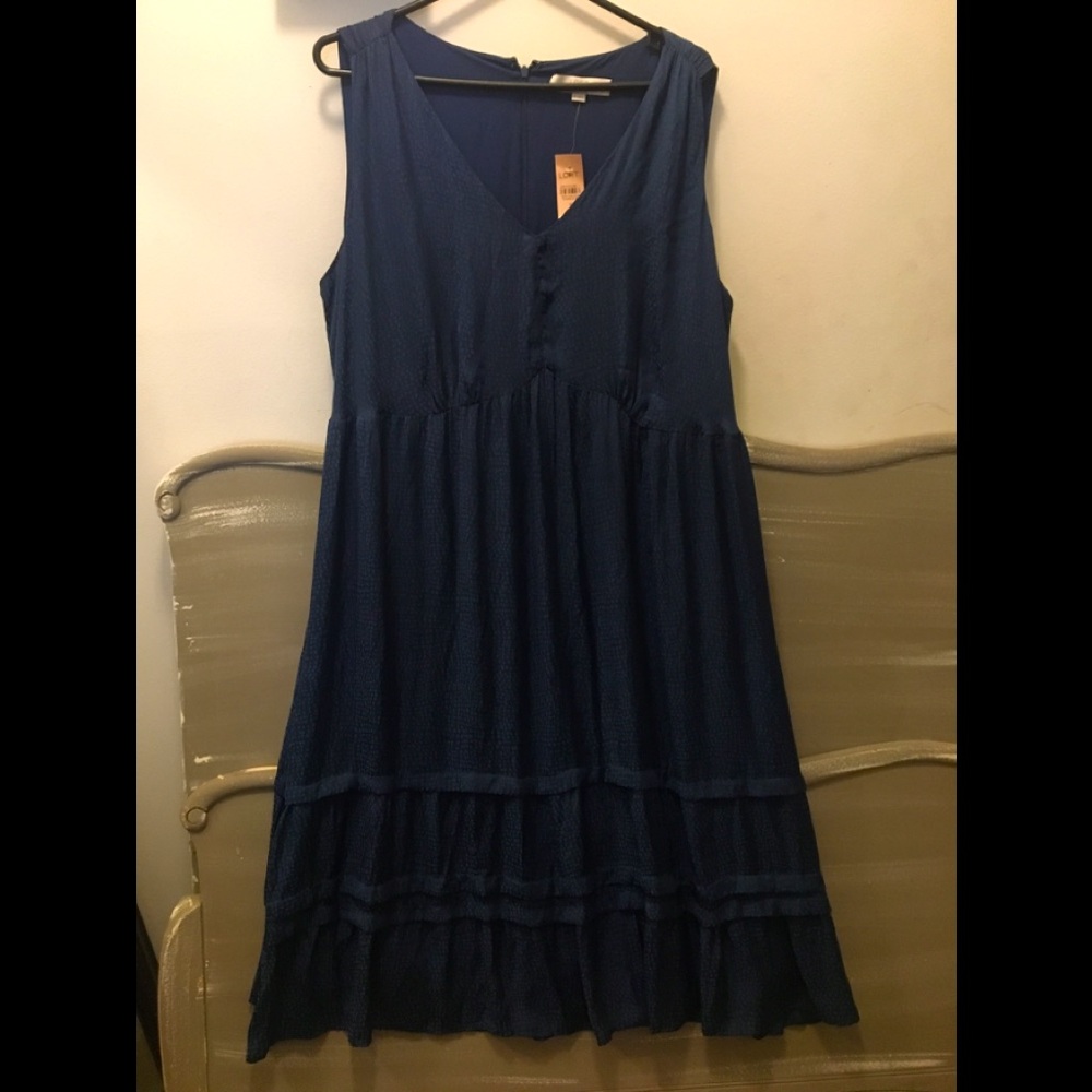 Loft dress by Ann Taylor. Navy blue..
